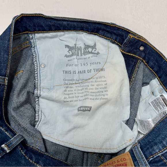 Levi’s 505 Blue Jeans Men’s 38x34 Regular Fit 5 Pocket Red Tag - Picture 12 of 16